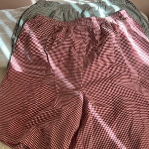 Three pair of women’s shorts, size large